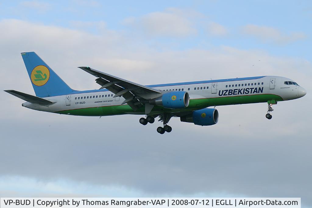 VP-BUD, 1999 Boeing 757-23P C/N 30061, Uzbekistan Airways Boeing 757-200