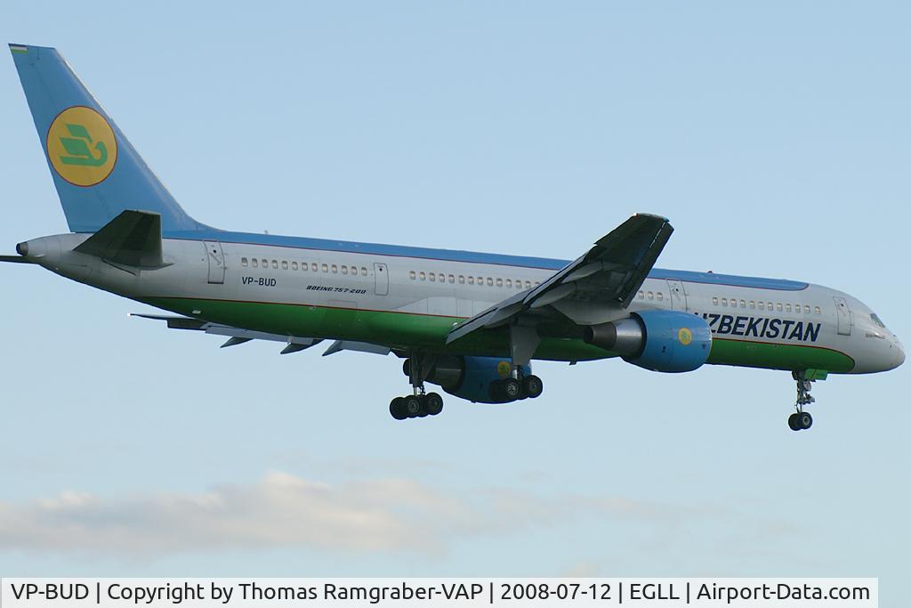 VP-BUD, 1999 Boeing 757-23P C/N 30061, Uzbekistan Airways Boeing 757-200