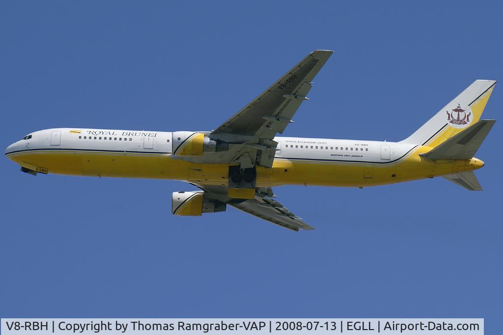 V8-RBH, 1993 Boeing 767-33A/ER C/N 25534/477, Royal Brunei Airlines Boeing 767-300