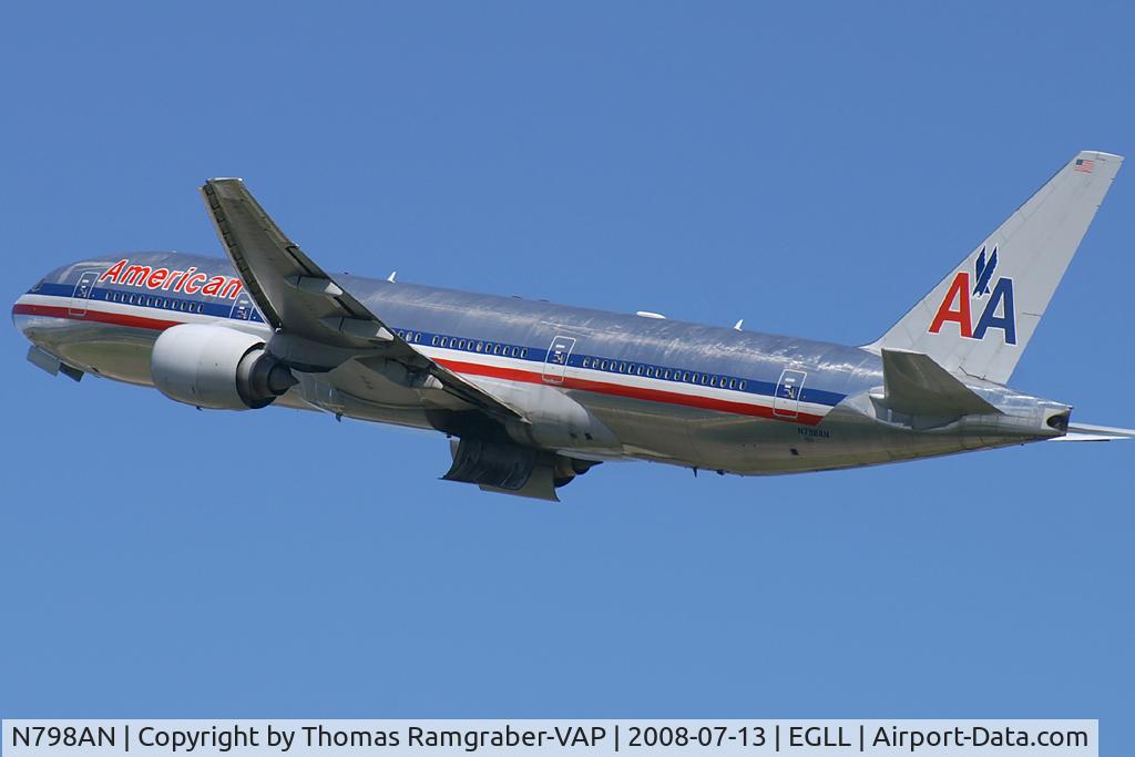 N798AN, 2001 Boeing 777-223 C/N 30797, American Airlines Boeing 777-200