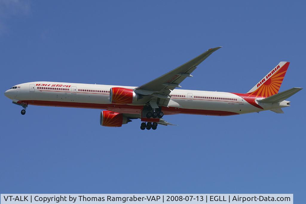 VT-ALK, 2007 Boeing 777-337/ER C/N 36309, Air India Boeing 777-300