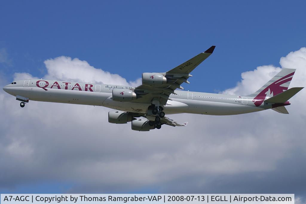 A7-AGC, 2006 Airbus A340-642 C/N 766, Qatar Airways Airbus A340-600