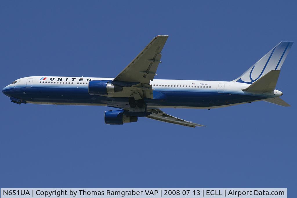 N651UA, 1992 Boeing 767-322 C/N 25389, United Airlines Boeing 767-300