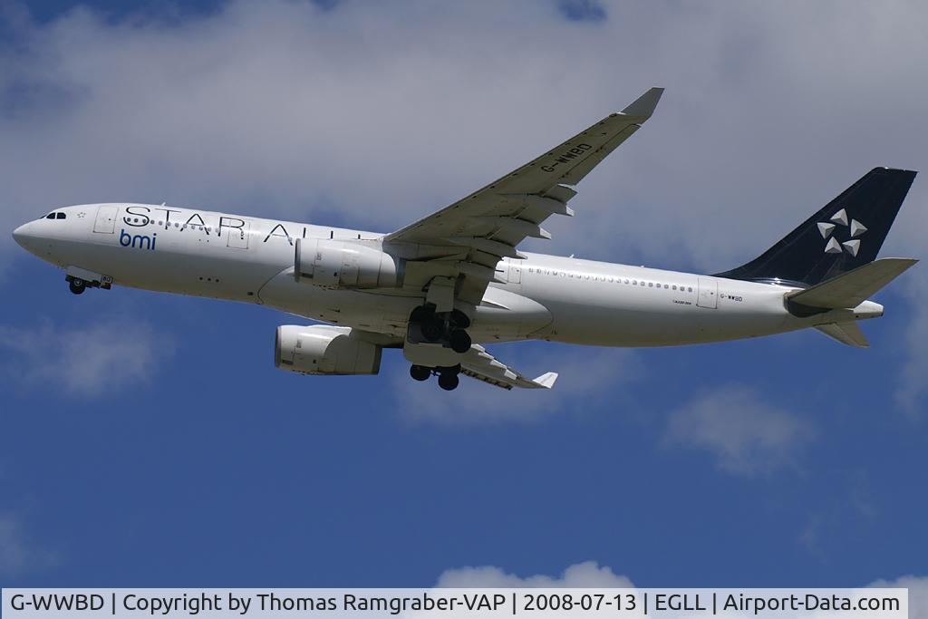 G-WWBD, 2001 Airbus A330-243 C/N 401, BMI British Midland Airbus A330-200