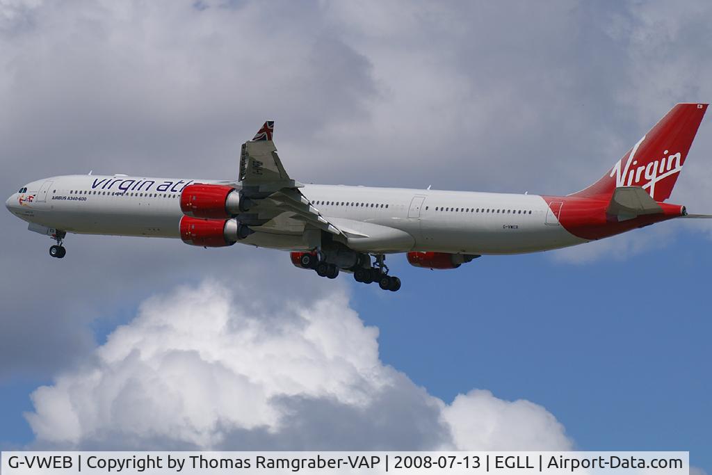 G-VWEB, 2006 Airbus A340-642 C/N 787, Virgin Atlantic Airways Airbus A340-600