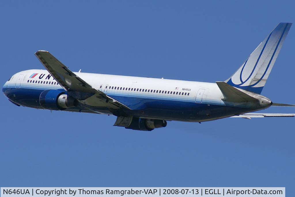 N646UA, 1992 Boeing 767-322/ER C/N 25283, United Airlines Boeing 767-300