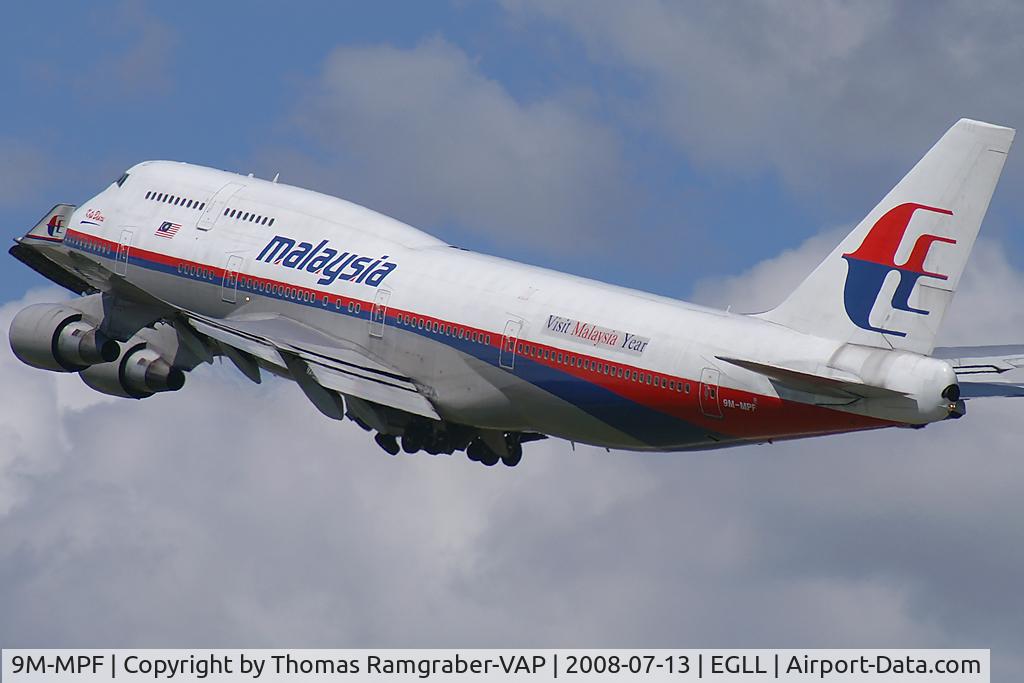 9M-MPF, 1994 Boeing 747-4H6 C/N 27043, Malaysia Airlines Boeing 747-400