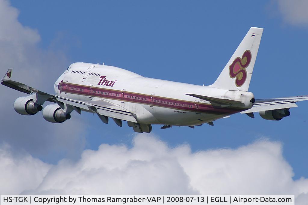HS-TGK, 1990 Boeing 747-4D7 C/N 24993, Thai Airways Boeing 747-400