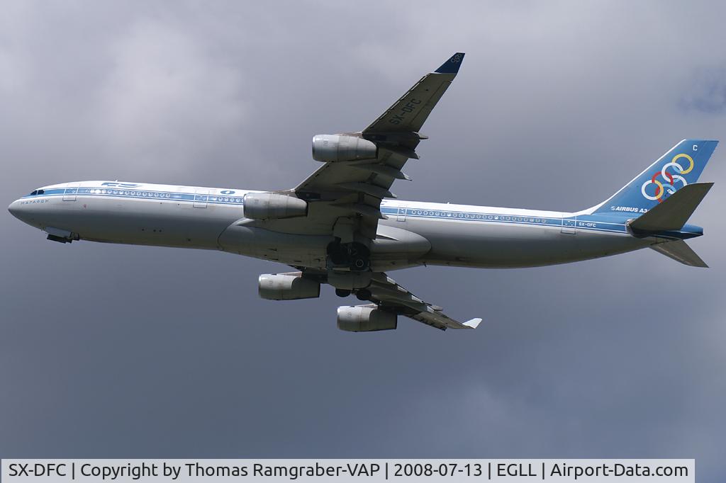 SX-DFC, 1999 Airbus A340-313 C/N 280, Olympic Airbus A340-300