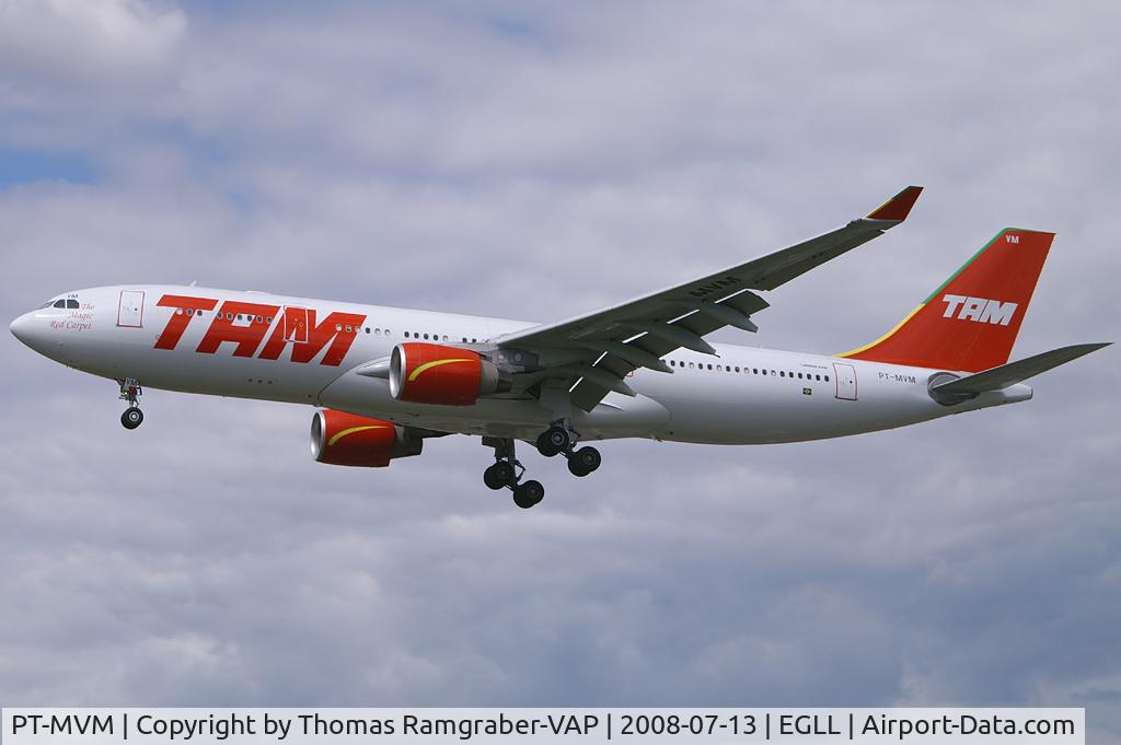 PT-MVM, 2007 Airbus A330-223 C/N 0869, TAM Linhas Aereas Airbus A330-200