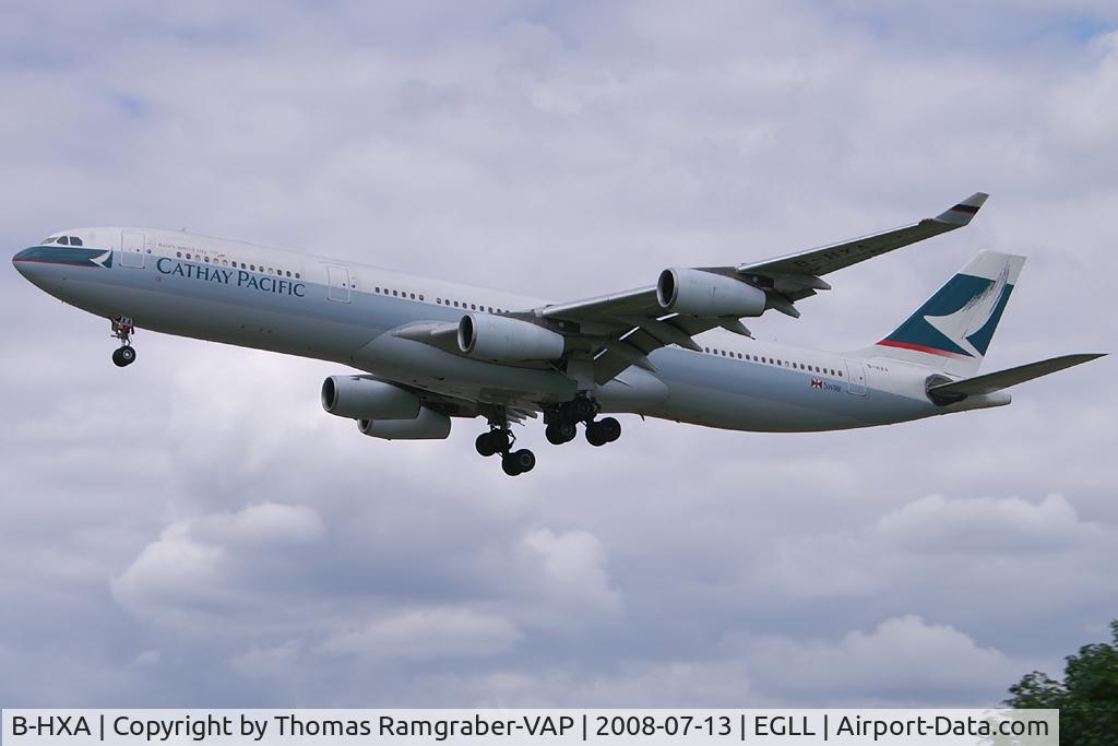 B-HXA, 1996 Airbus A340-313 C/N 136, Cathay Pacific Airbus A340-300