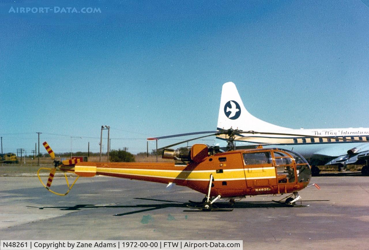 N48261, 1943 Taylorcraft DCO-65 C/N L-4826, Registration photographed as a Eurocopter (SUD Aviation) SA316B AllouetteIII
