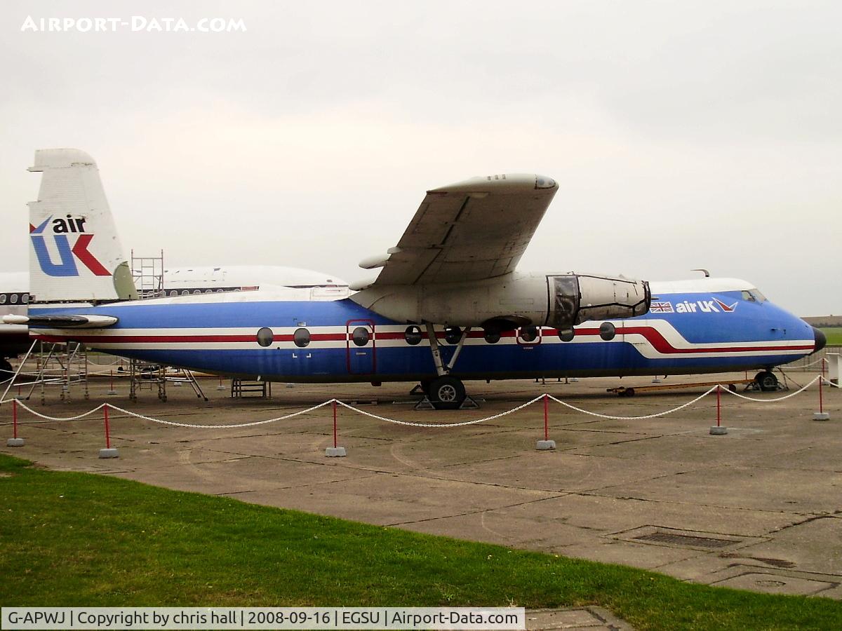 G-APWJ, 1963 Handley Page HPR-7 Herald 201 C/N 158, Preserved by the Duxford Aviation Society in Air UK colour scheme