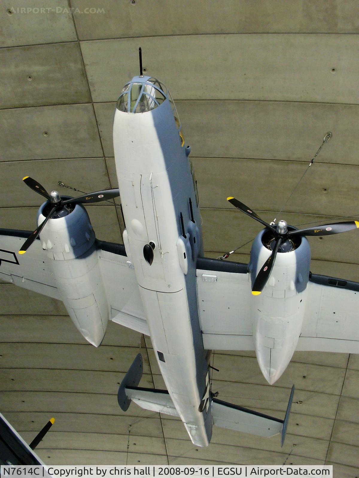 N7614C, 1944 North American B-25J Mitchell C/N 108-37246, displayed at the American Air Museum, Duxford