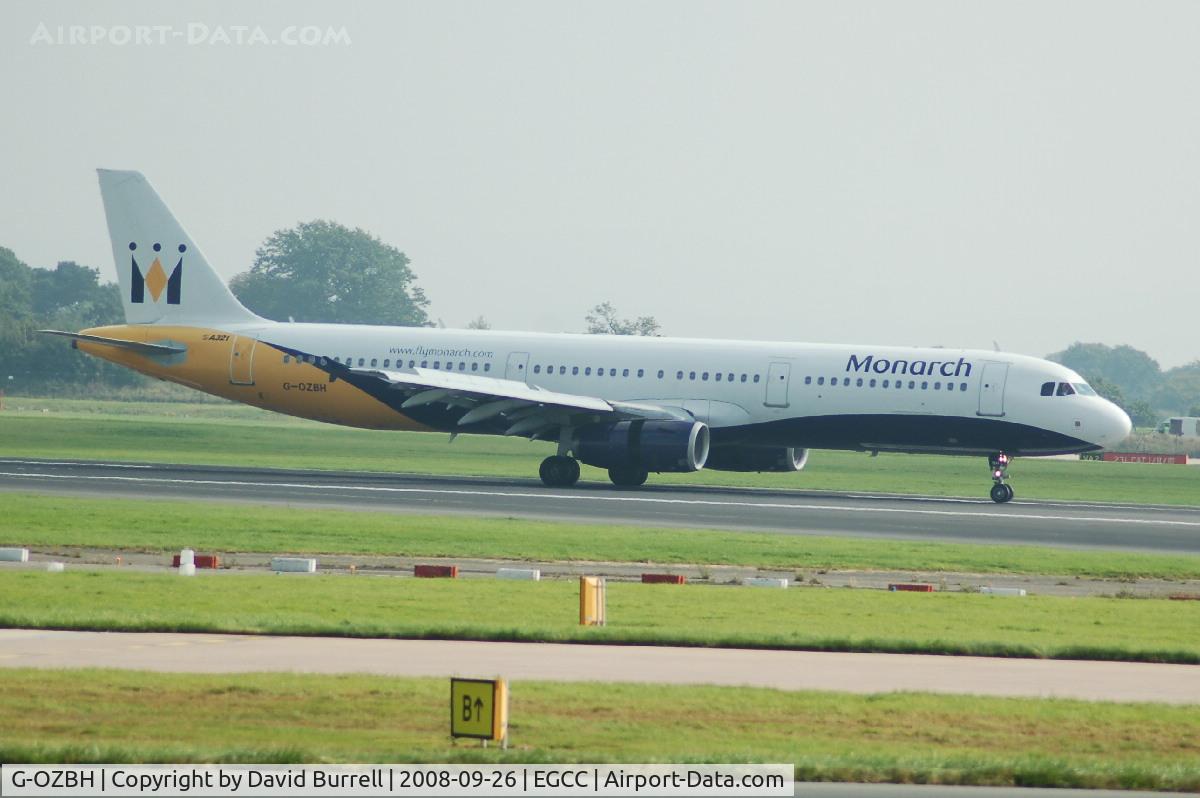 G-OZBH, 2004 Airbus A321-231 C/N 2105, Monarch - Landing