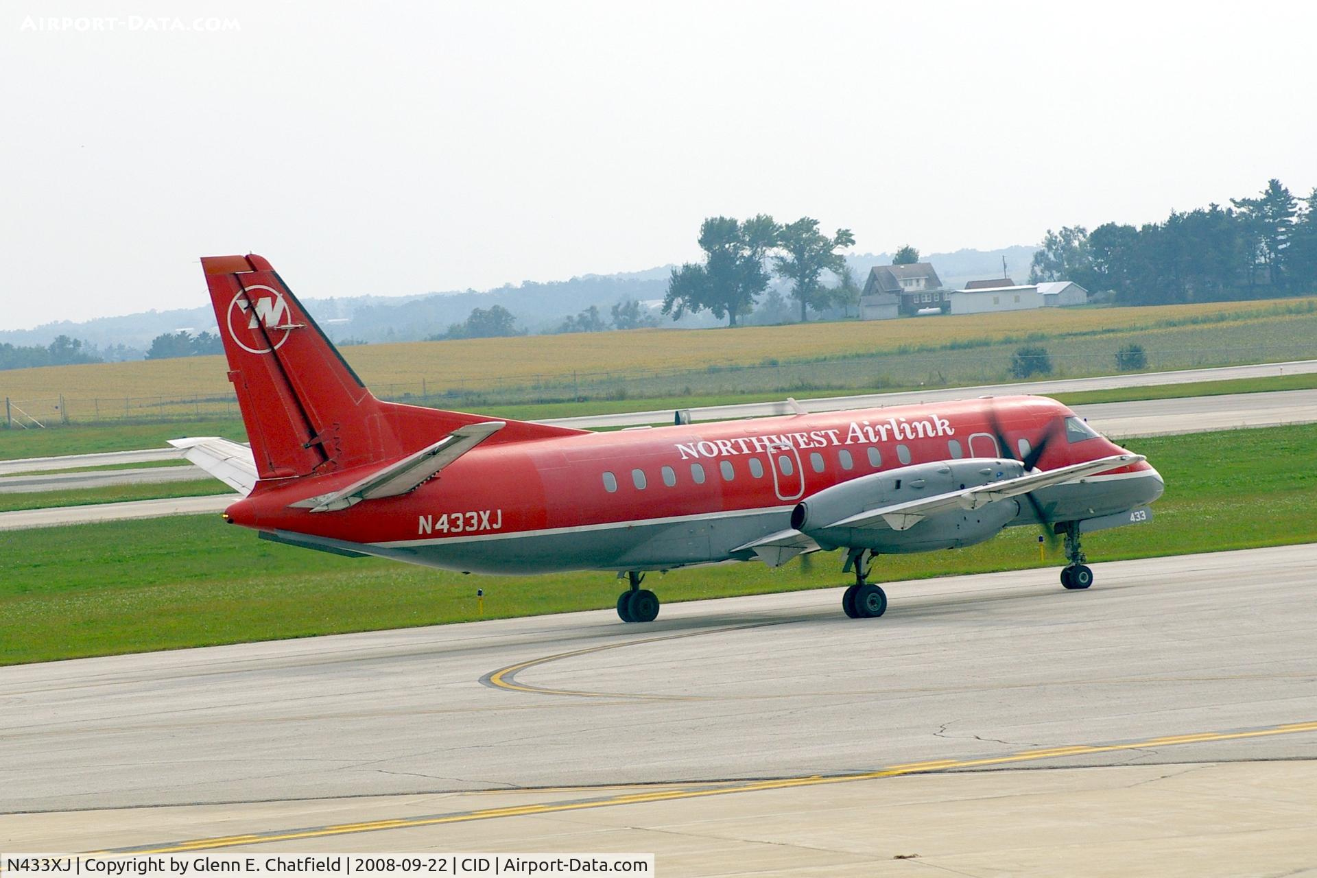 N433XJ, 1997 Saab 340B C/N 340B-433, Taxiing to Runway 13 for departure
