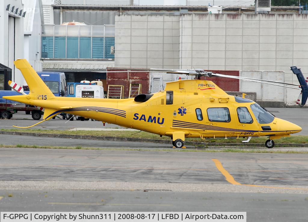 F-GPPG, Agusta A-109E Power C/N 11133, Parked at his home base...