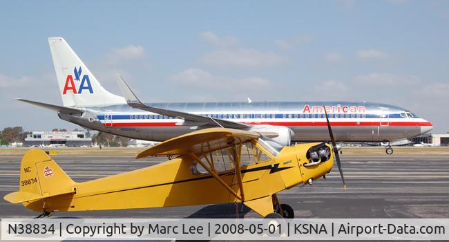 N38834, 1941 Piper J3F-65 Cub C/N 7321, Big brother, little brother