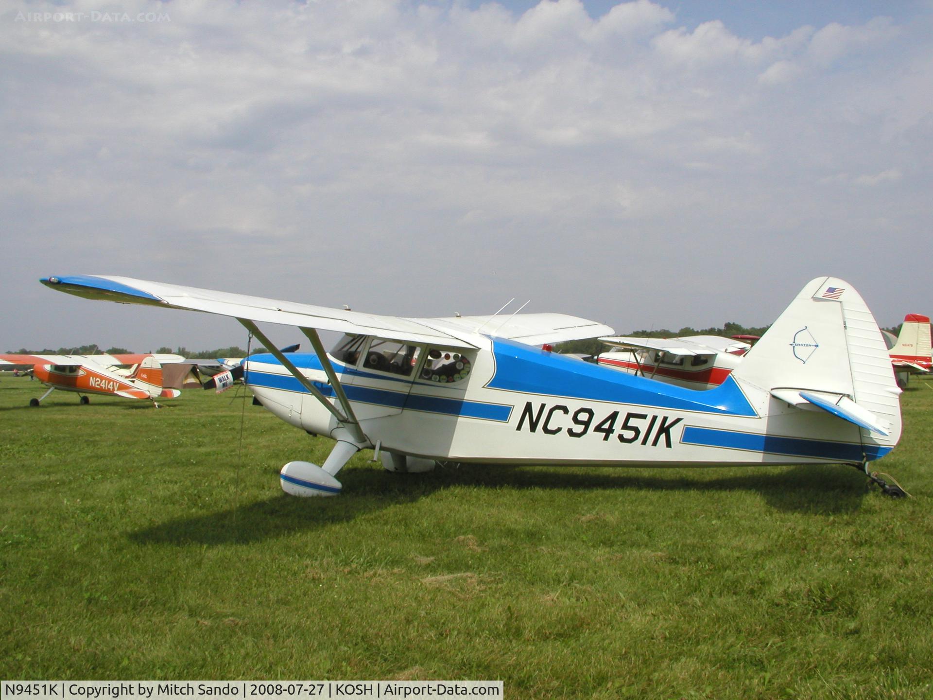 N9451K, 1947 Stinson 108-2 Voyager C/N 108-2451, EAA AirVenture 2008.