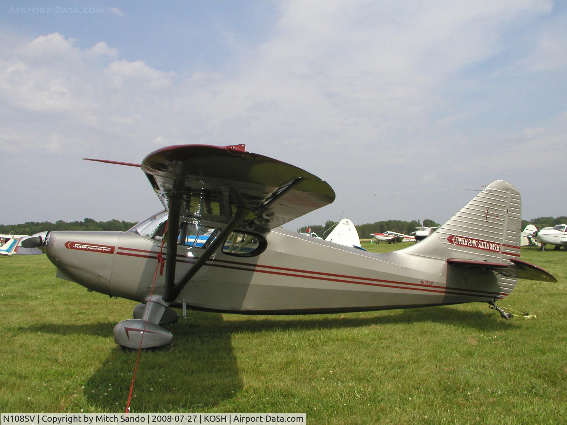 N108SV, 1948 Stinson 108-3 Voyager C/N 108-4165, EAA AirVenture 2008.