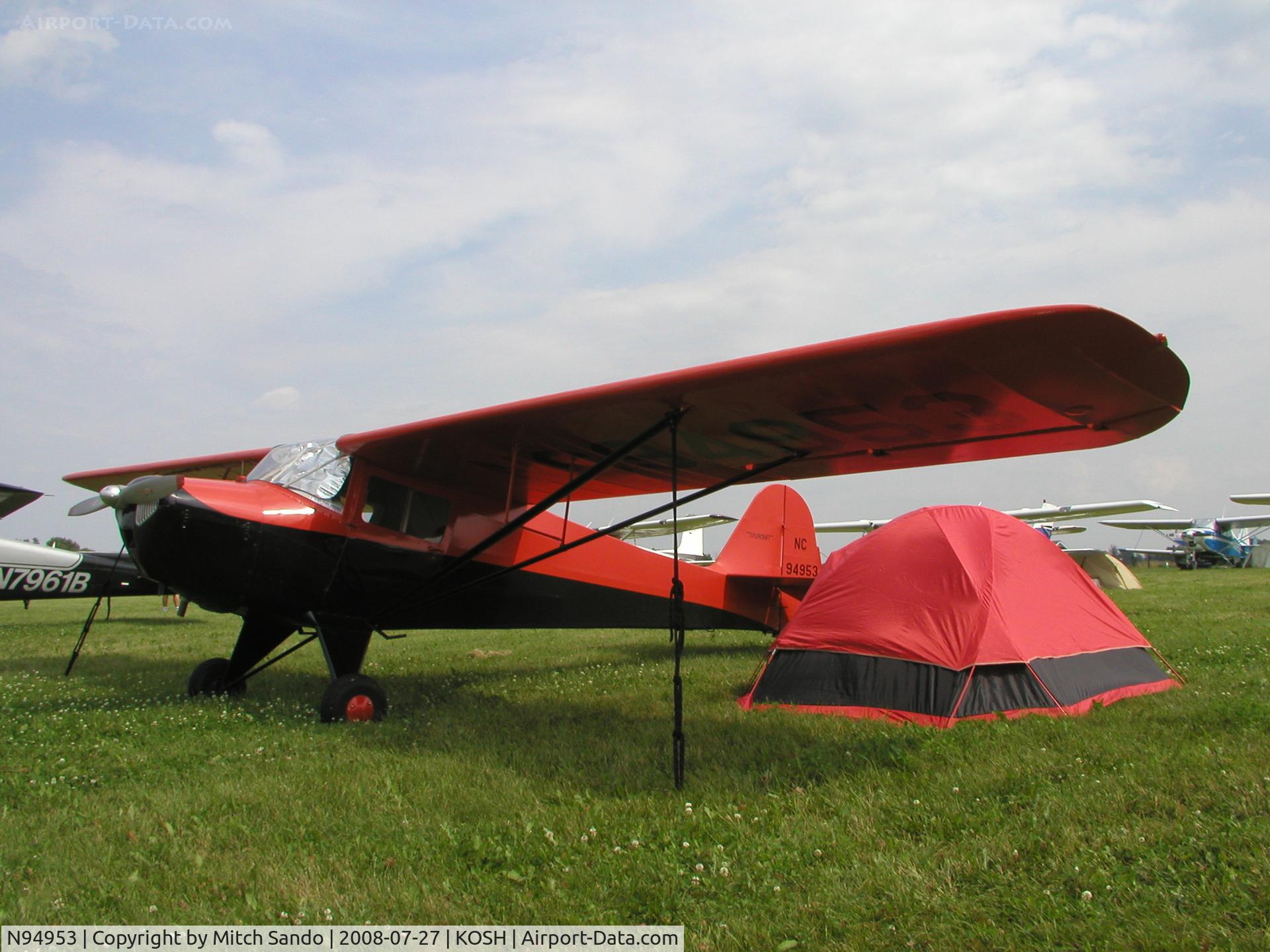 N94953, 1946 Taylorcraft BC12-D C/N 9353, EAA AirVenture 2008.