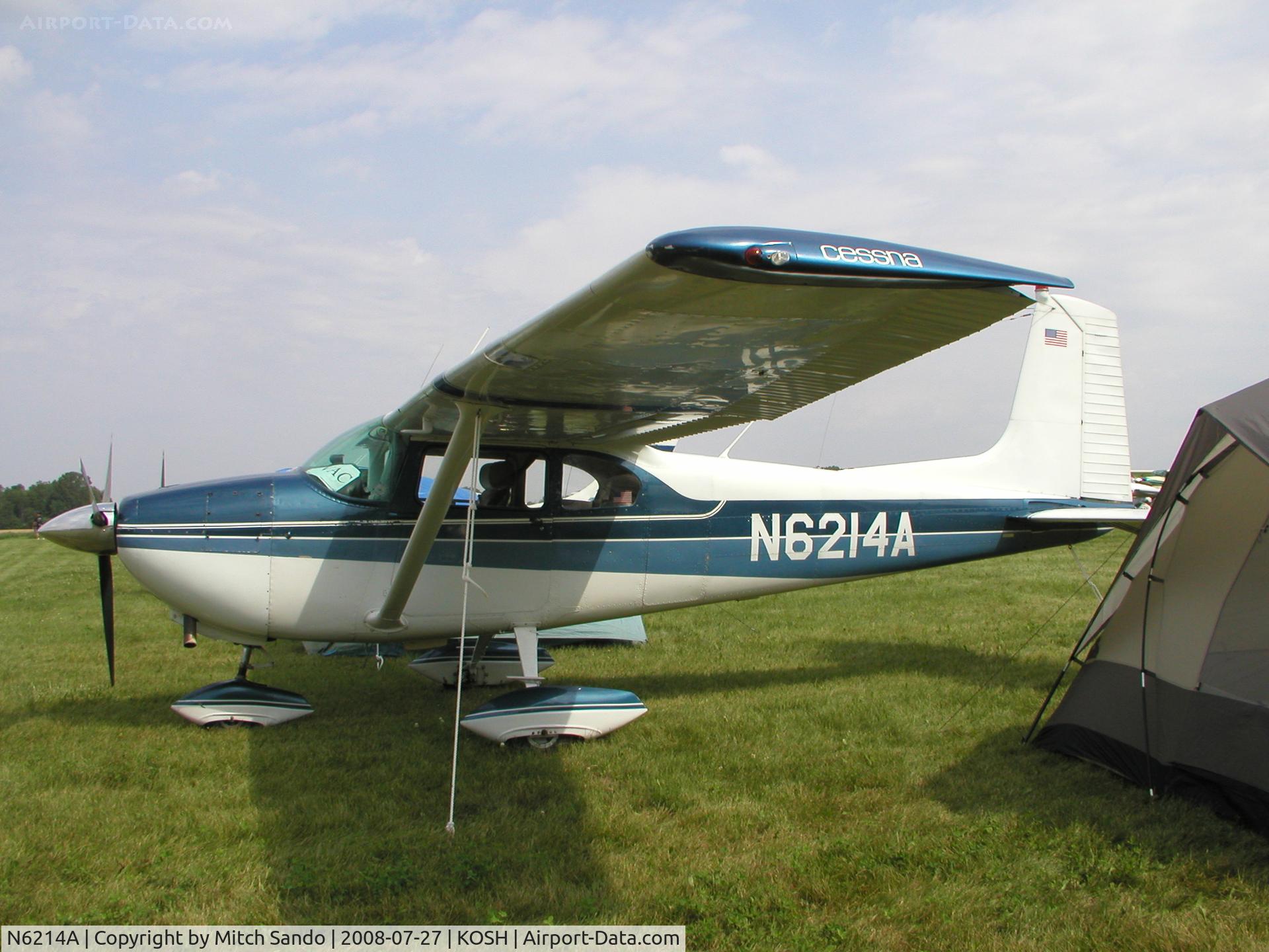 N6214A, 1956 Cessna 182 Skylane C/N 33014, EAA AirVenture 2008.