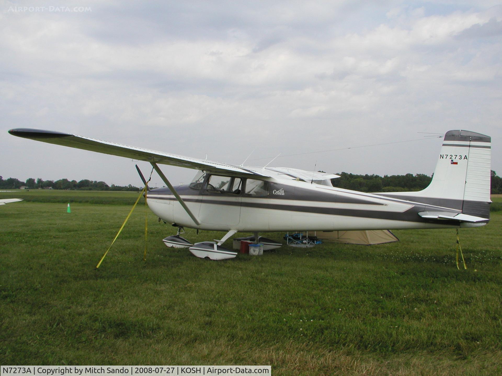 N7273A, 1956 Cessna 172 C/N 29373, EAA AirVenture 2008.