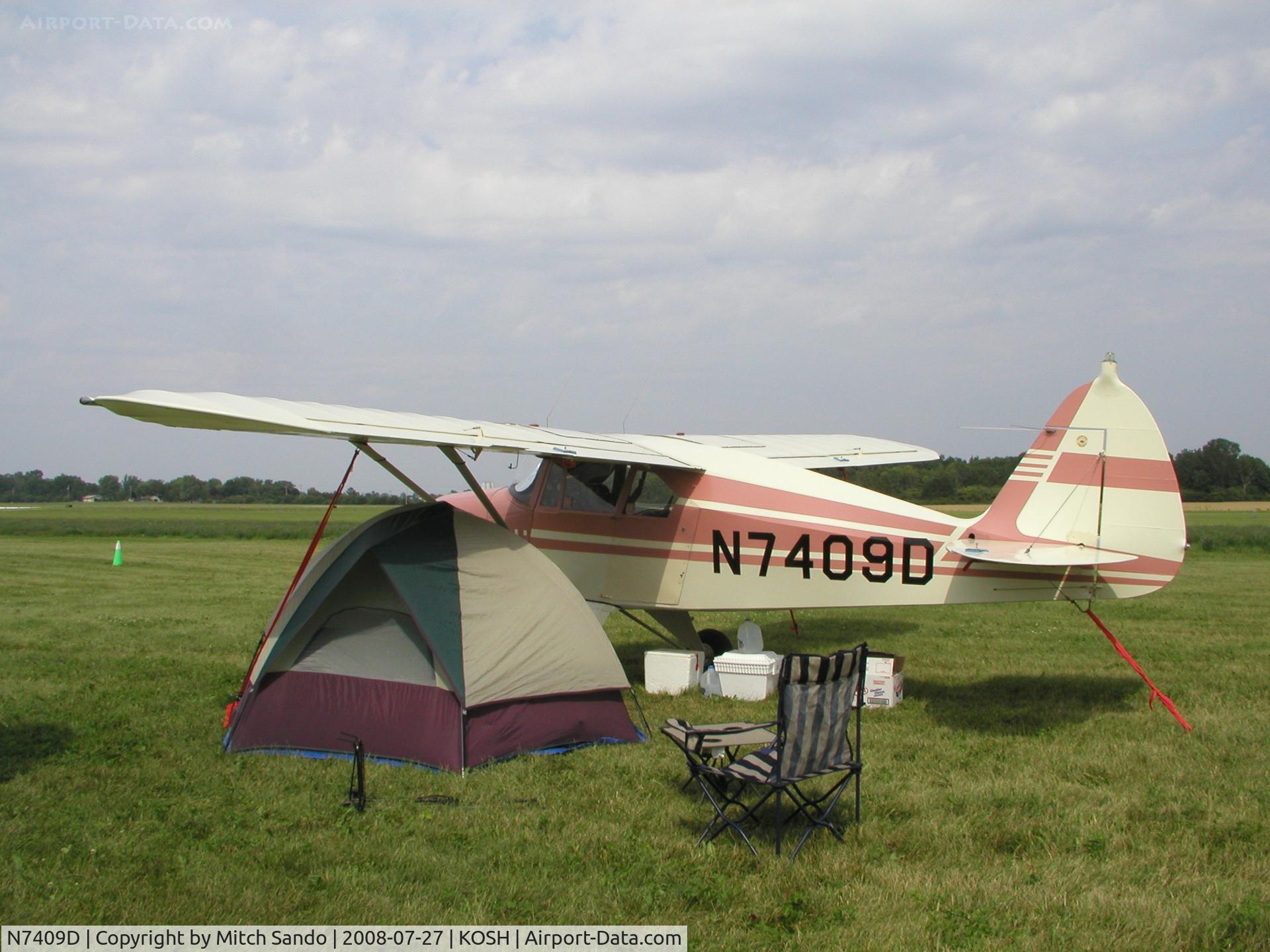 N7409D, 1957 Piper PA-22-150 C/N 22-5170, EAA AirVenture 2008.