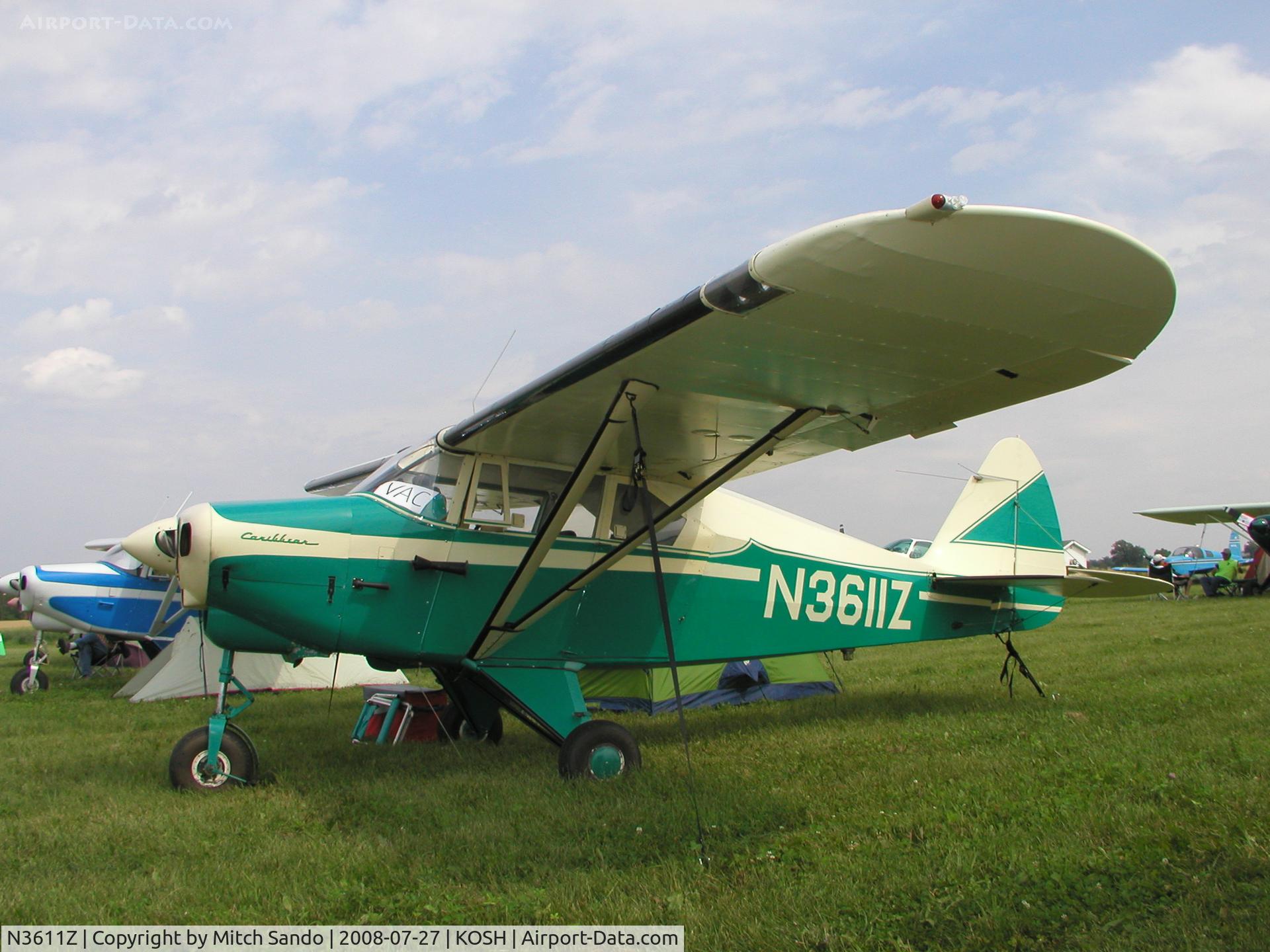 N3611Z, 1960 Piper PA-22-150 C/N 22-7500, EAA AirVenture 2008.