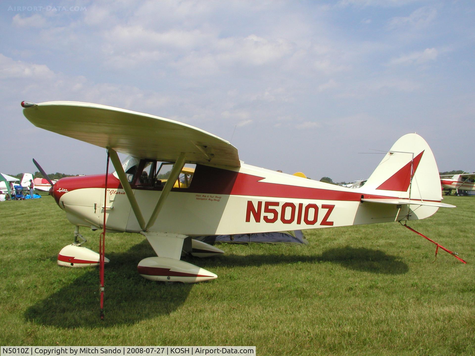 N5010Z, 1961 Piper PA-22-108 Colt C/N 22-8621, EAA AirVenture 2008.