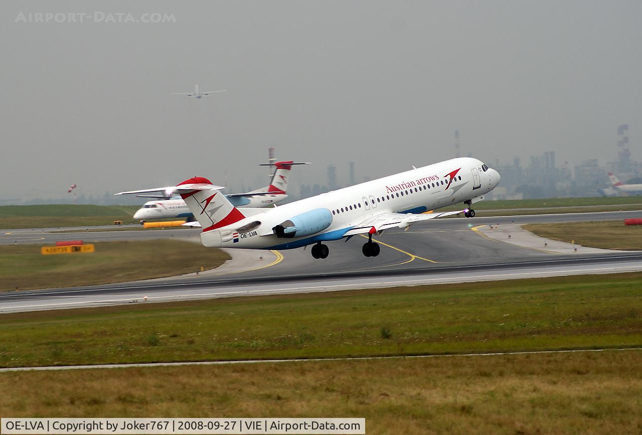 OE-LVA, 1994 Fokker 100 (F-28-0100) C/N 11490, Austrian arrows Fokker F-100