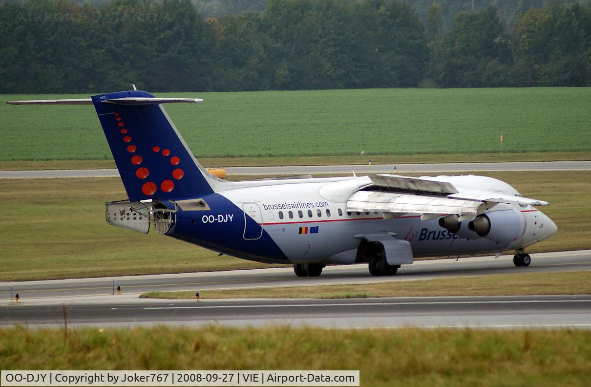 OO-DJY, 1997 British Aerospace Avro 146-RJ85 C/N E.2302, Brussels Airlines Avro Regional Jet RJ85