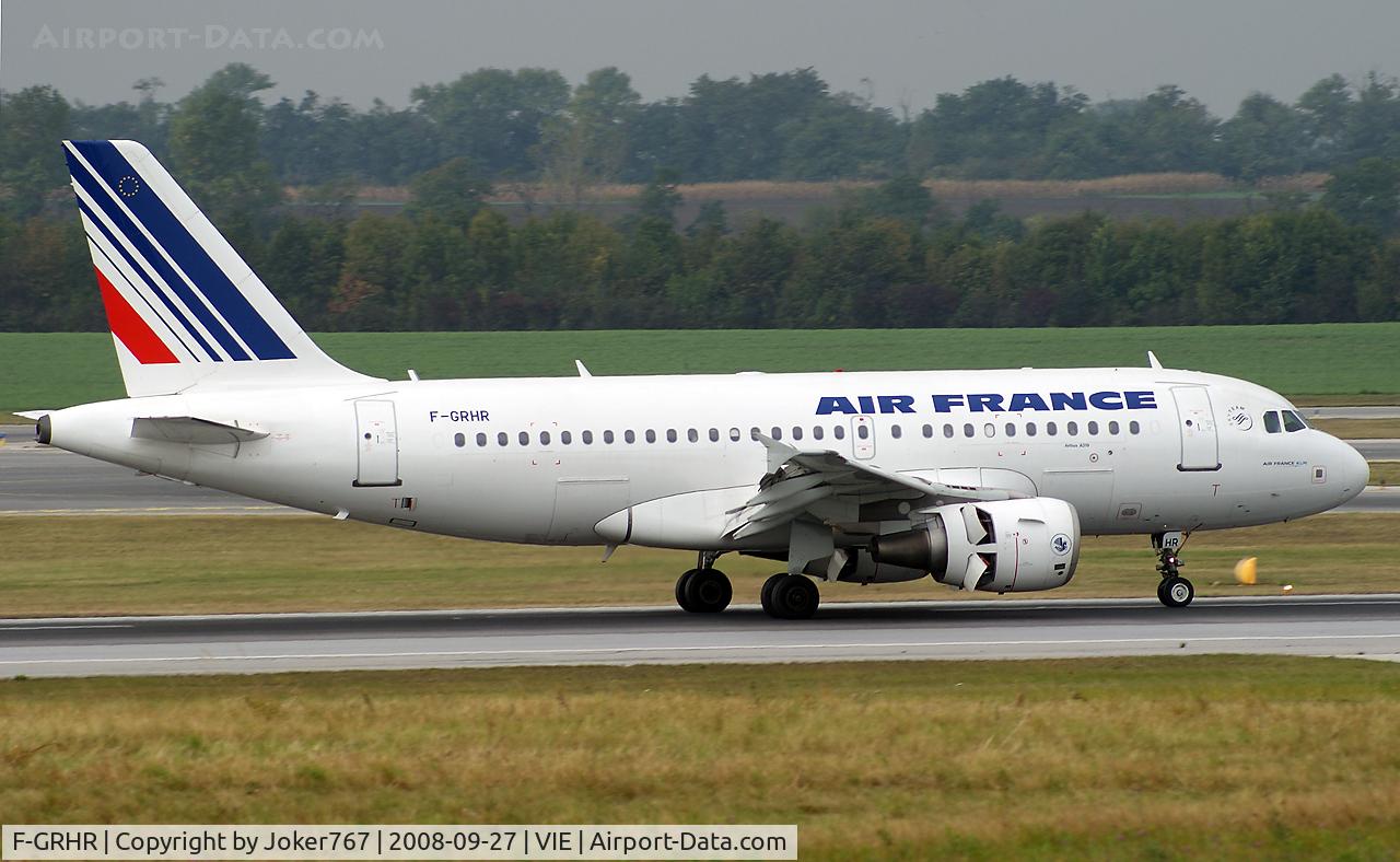 F-GRHR, 2001 Airbus A319-111 C/N 1415, Air France Airbus A319-111