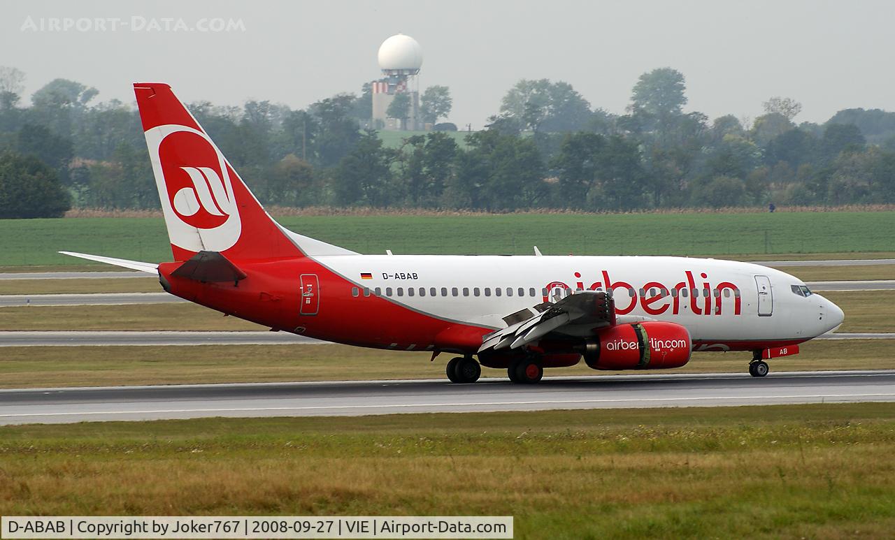 D-ABAB, 2001 Boeing 737-76Q C/N 30277, Air Berlin Boeing 737-76Q