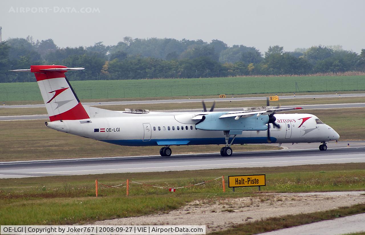 OE-LGI, 2004 De Havilland Canada DHC-8-402Q Dash 8 C/N 4100, Austrian arrows De Havilland Canada DHC-8-401