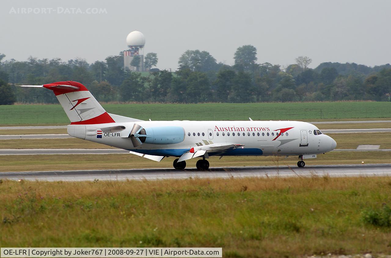 OE-LFR, 1996 Fokker 70 (F-28-0070) C/N 11572, Austrian arrows Fokker F-70