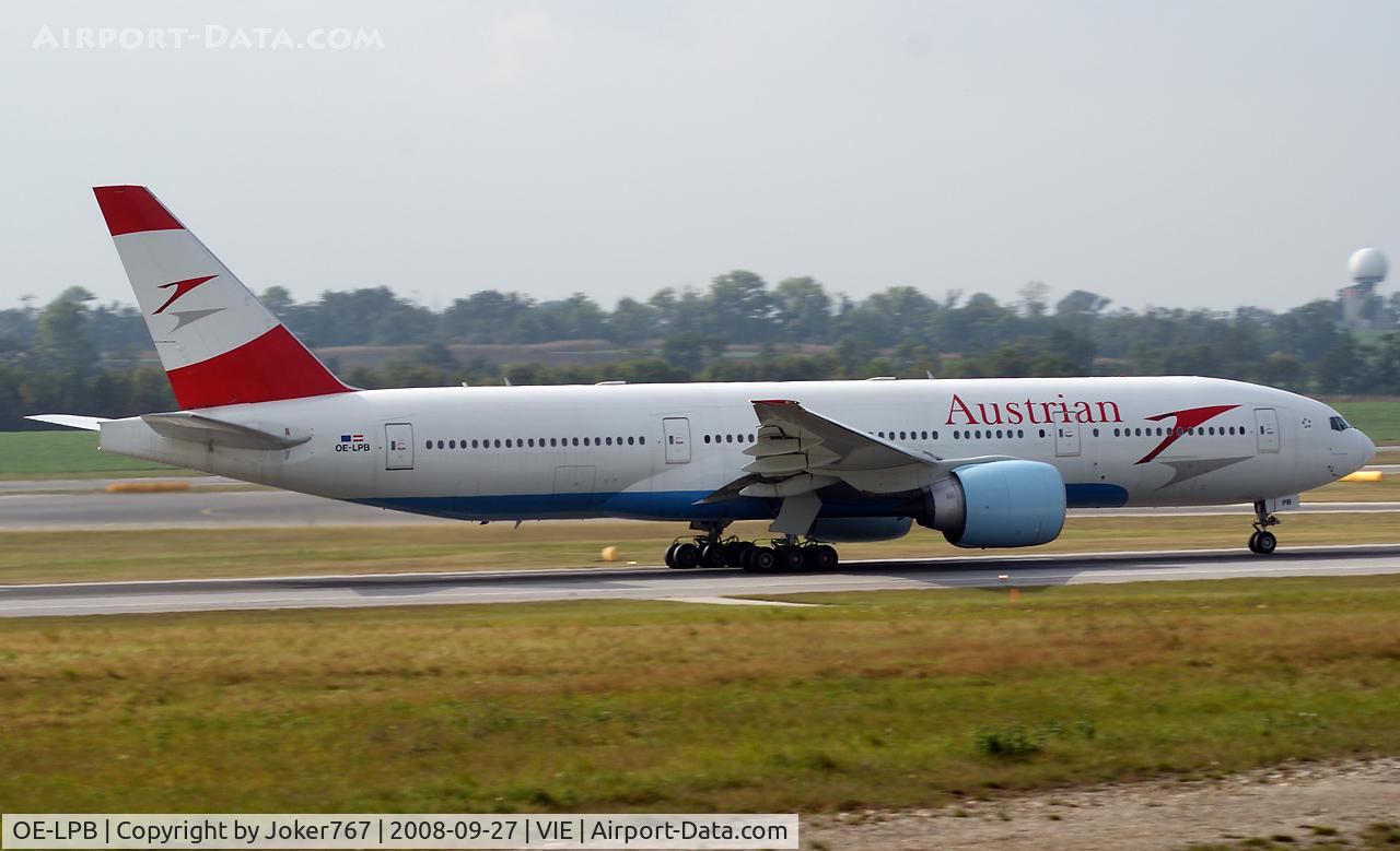 OE-LPB, 1998 Boeing 777-2Z9/ER C/N 28699, Austrian Airlines Boeing 777-2Z9(ER)