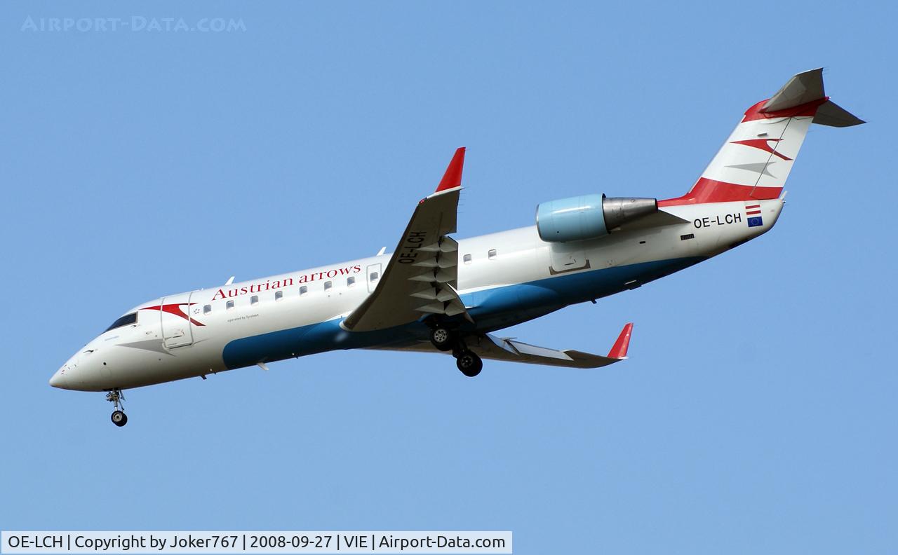 OE-LCH, 1996 Canadair CRJ-200LR (CL-600-2B19) C/N 7110, Austrian arrows Canadair Regional Jet CRJ200LR