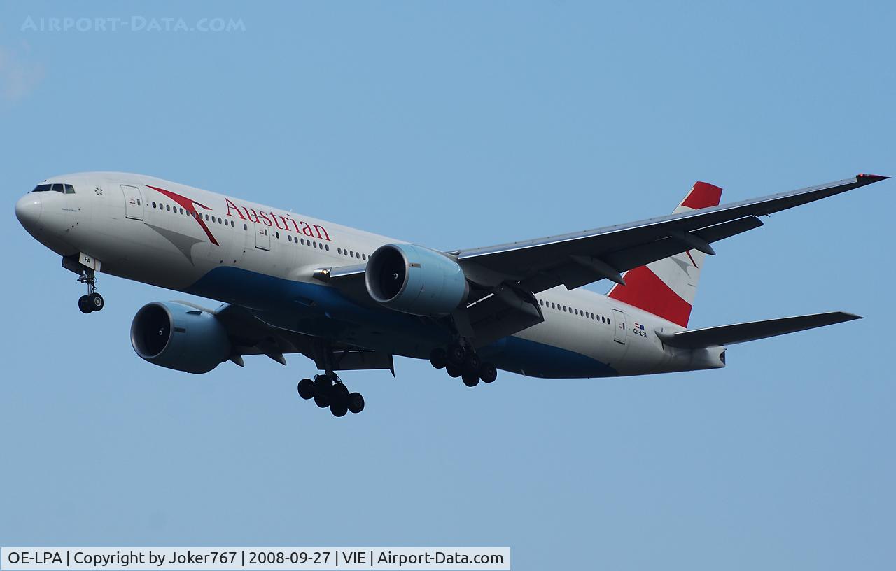 OE-LPA, 1997 Boeing 777-2Z9/ER C/N 28698, Austrian Airlines Boeing 777-2Z9(ER)