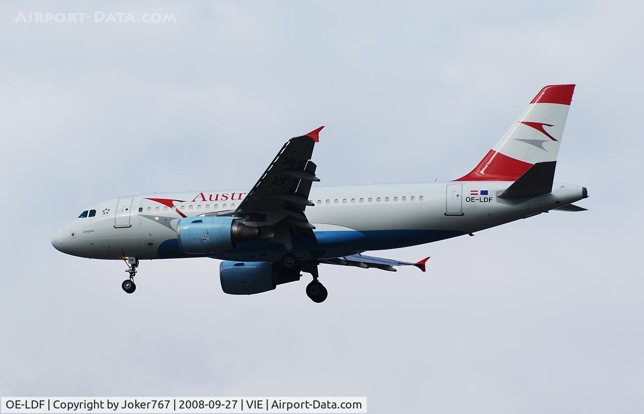 OE-LDF, 2005 Airbus A319-112 C/N 2547, Austrian Airlines Airbus A319-112