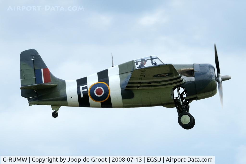 G-RUMW, 1944 General Motors (Grumman) FM-2 Wildcat C/N 5765, Take of during the Flying Legends 2008.