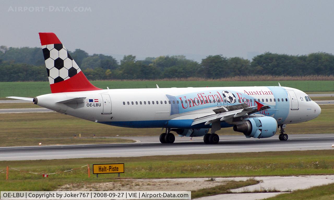 OE-LBU, 2001 Airbus A320-214 C/N 1478, Austrian Airlines Airbus A320-214