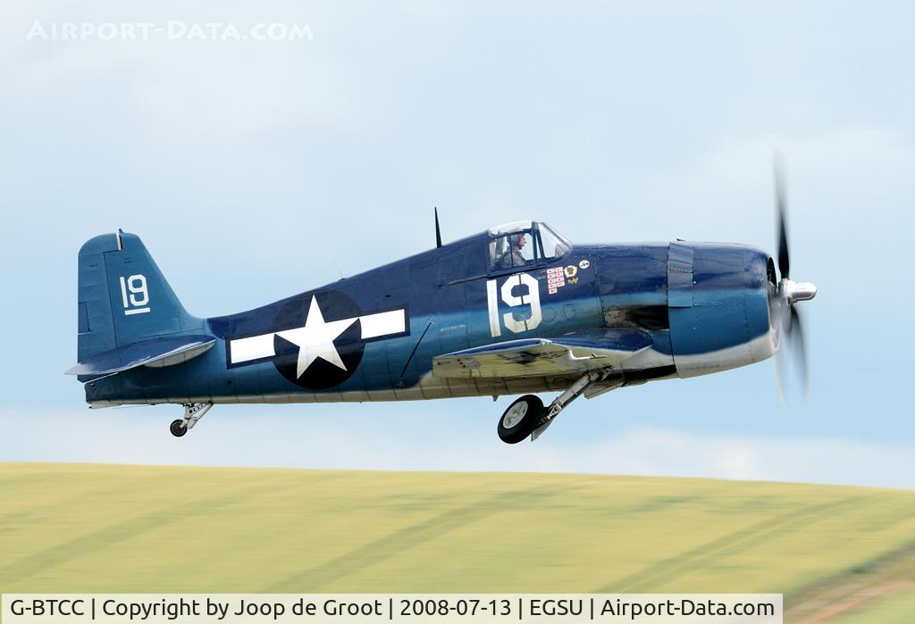 G-BTCC, 1944 Grumman F6F-5K Hellcat. C/N A-1733, It's always a pleasure to see the Grummen Wetcats fly!