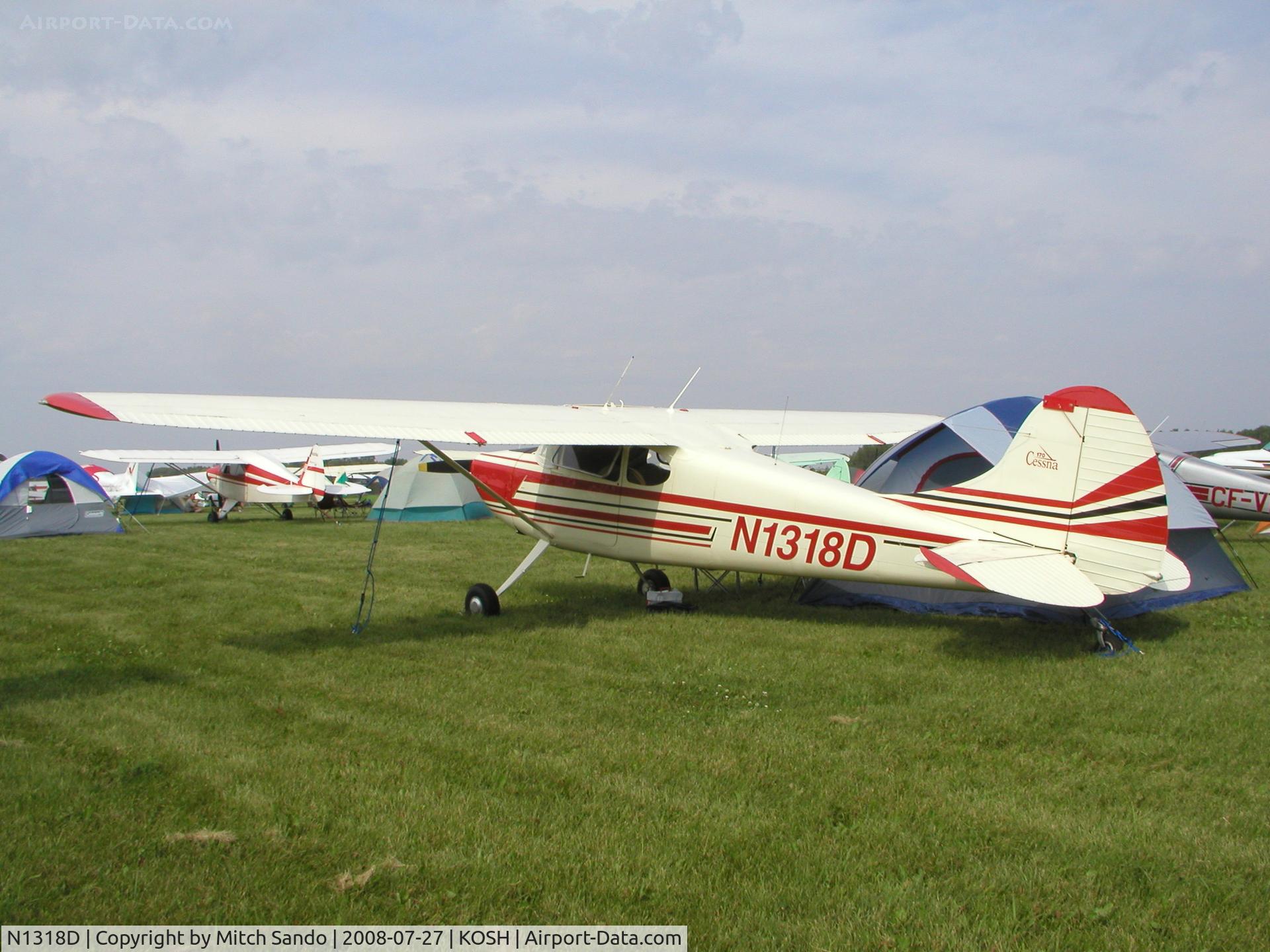 N1318D, 1951 Cessna 170A C/N 19894, EAA AirVenture 2008.