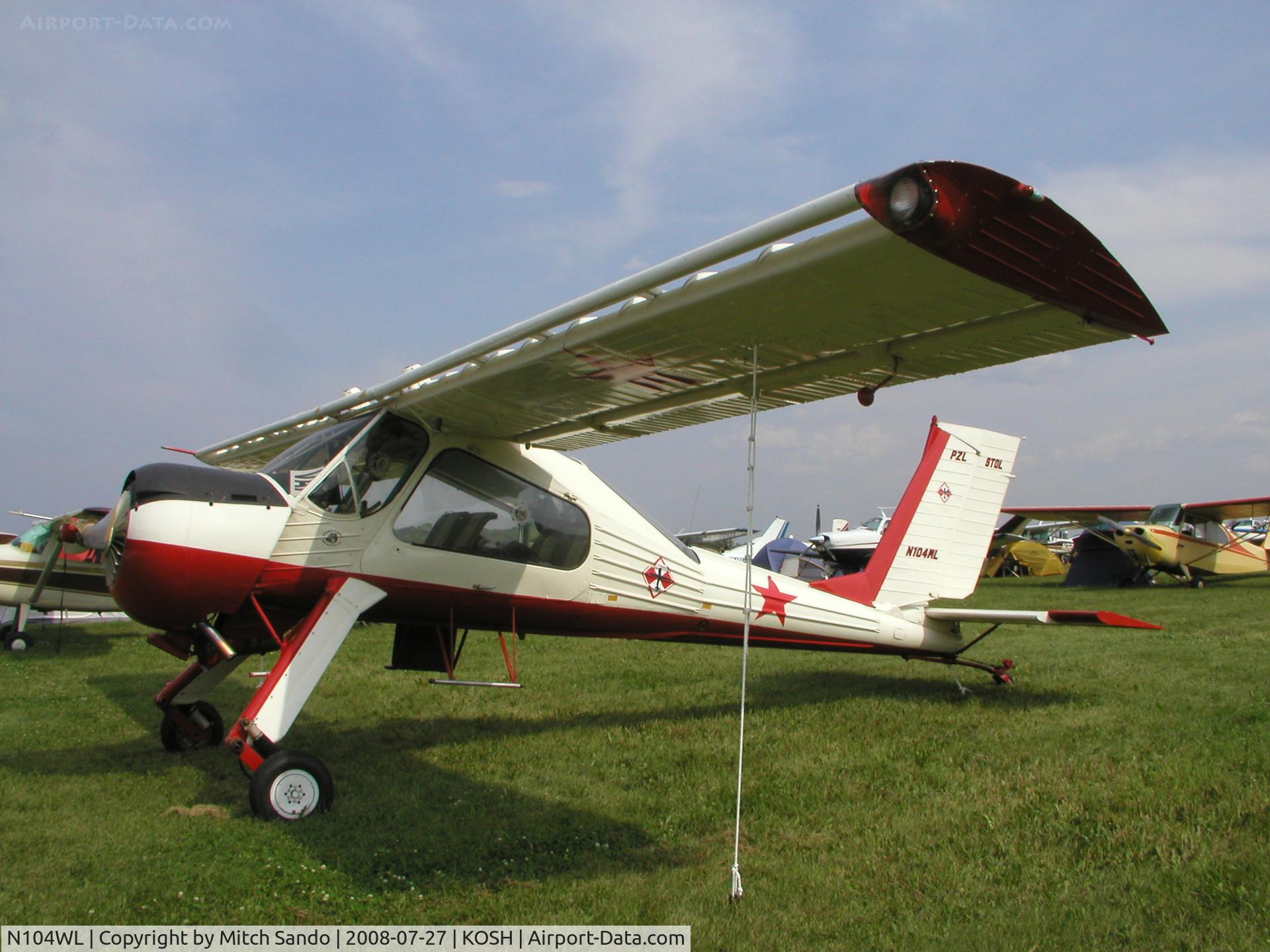 N104WL, 1969 PZL-Okecie PZL-104 Wilga 35A C/N 48042, EAA AirVenture 2008.