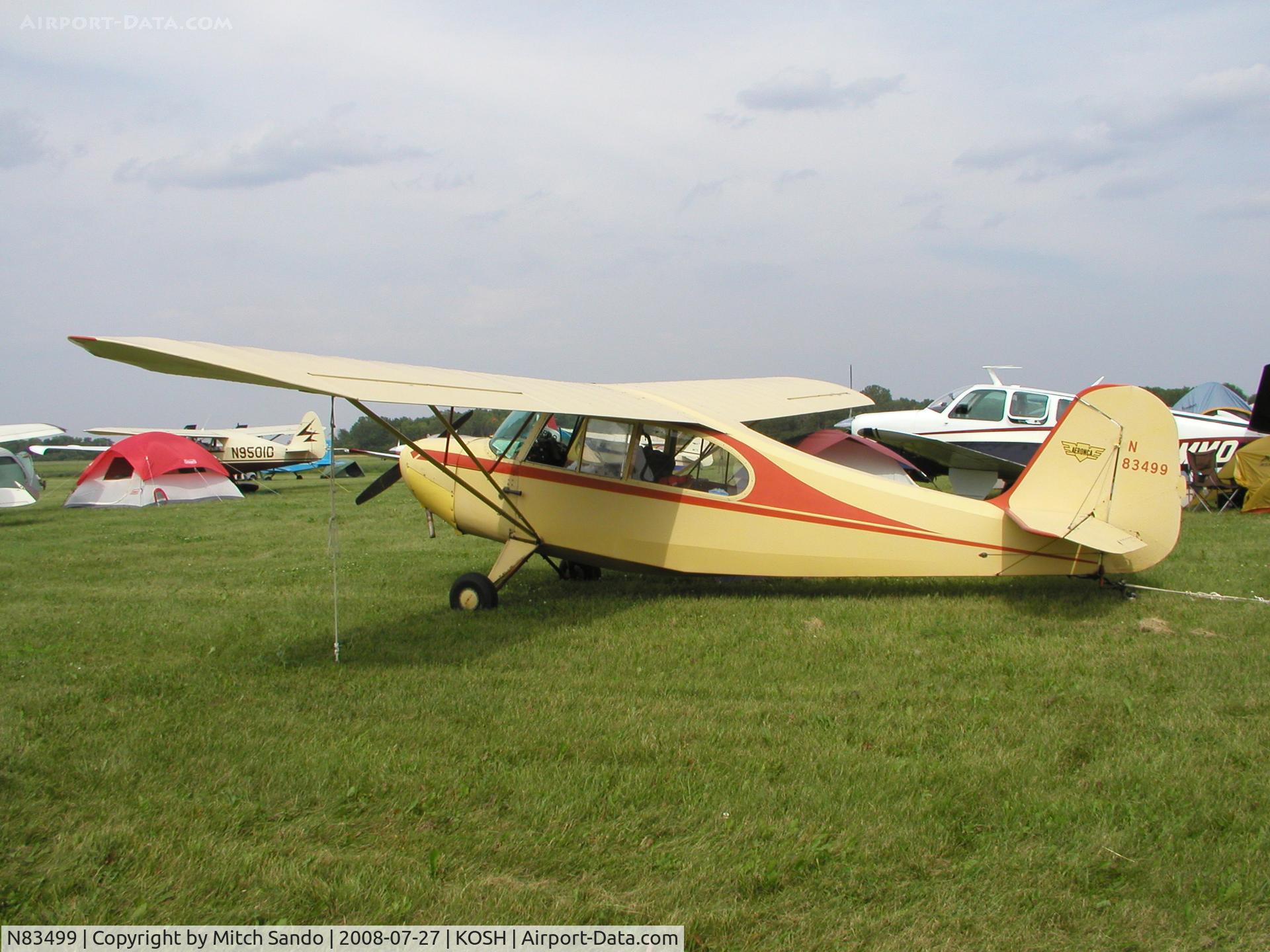 N83499, 1946 Aeronca 7AC Champion C/N 7AC-2170, EAA AirVenture 2008.