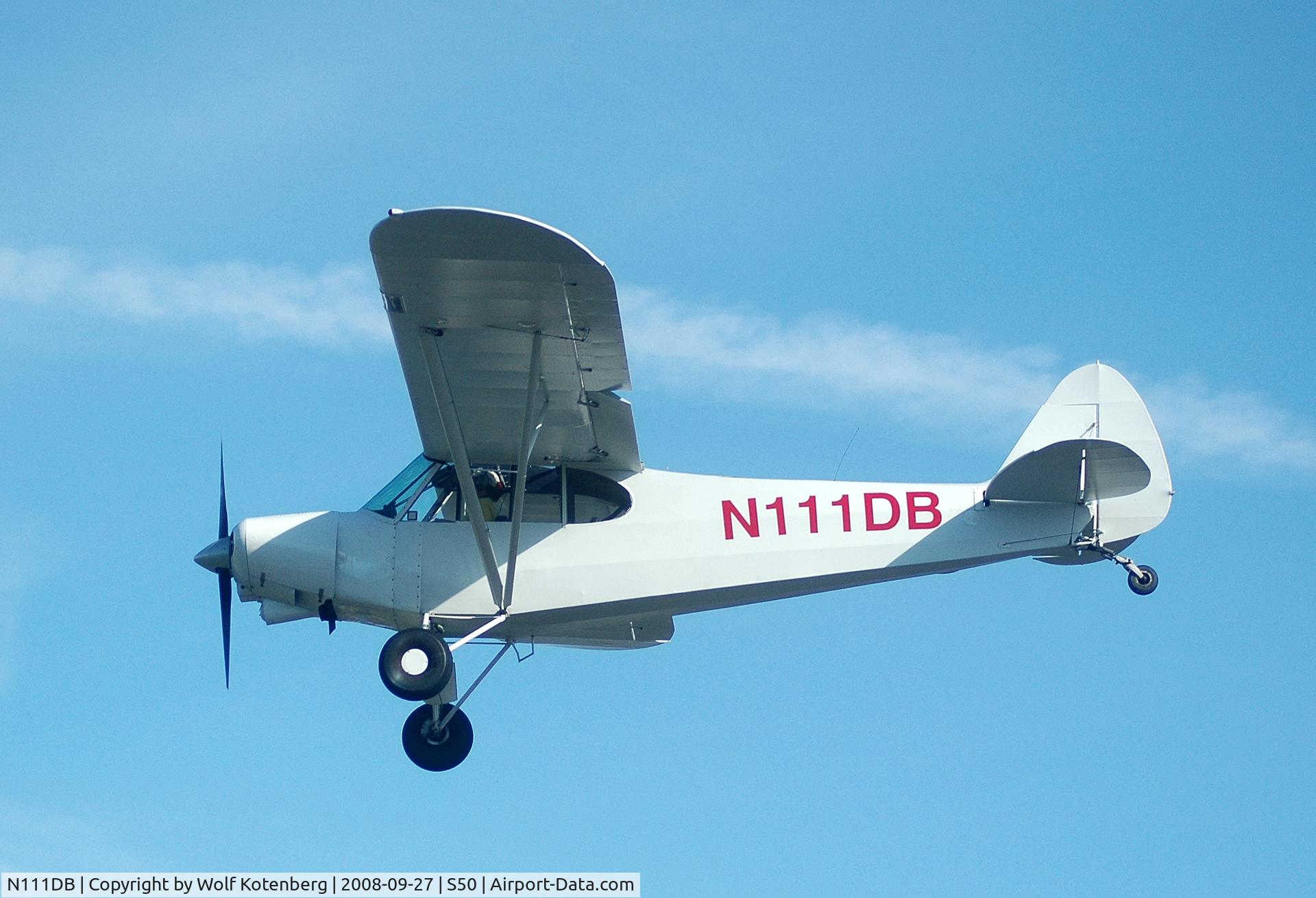 N111DB, 1953 Piper PA-18-135 Super Cub C/N 18-3682, on final