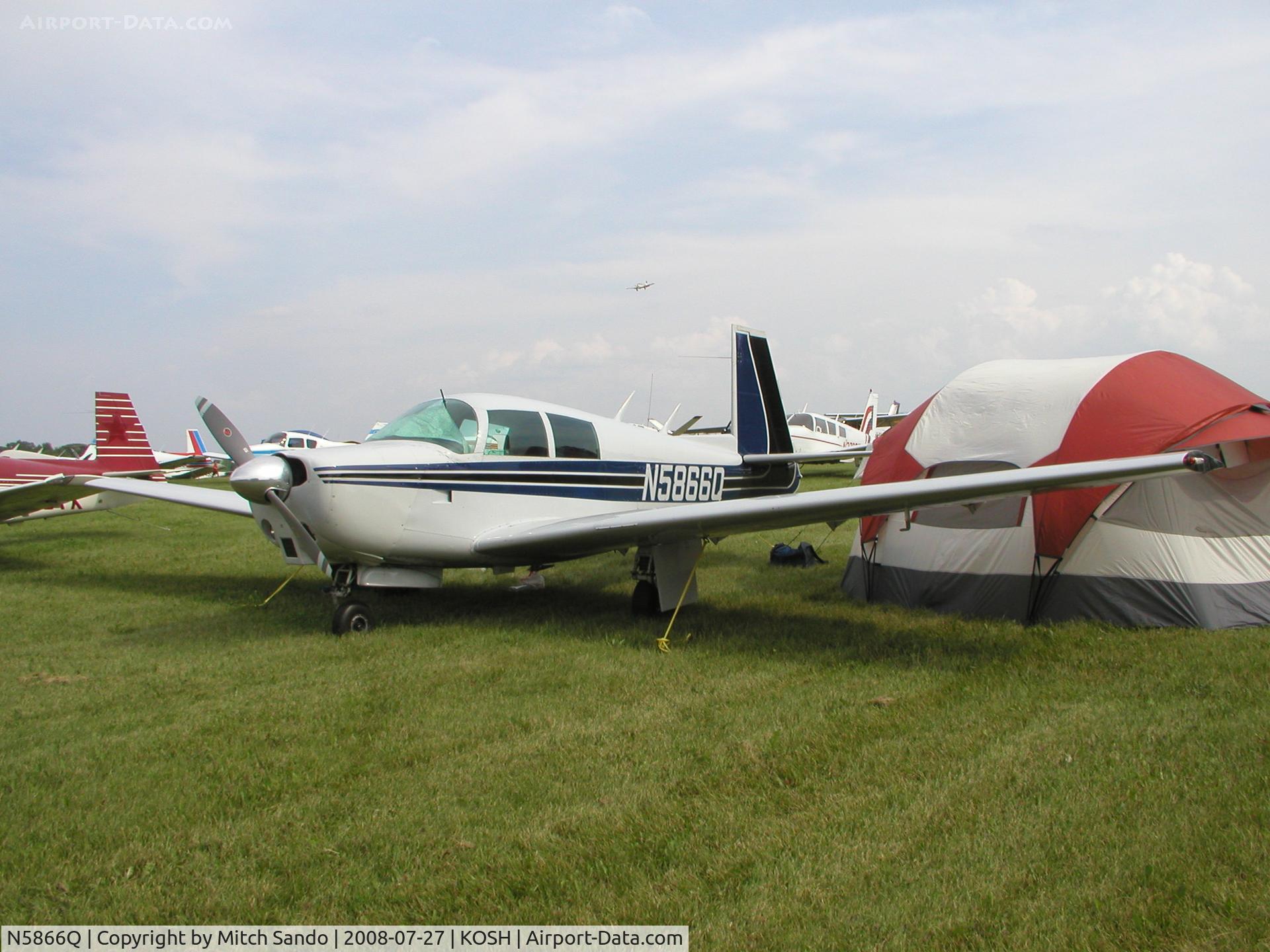 N5866Q, 1965 Mooney M20C Ranger C/N 3141, EAA AirVenture 2008.