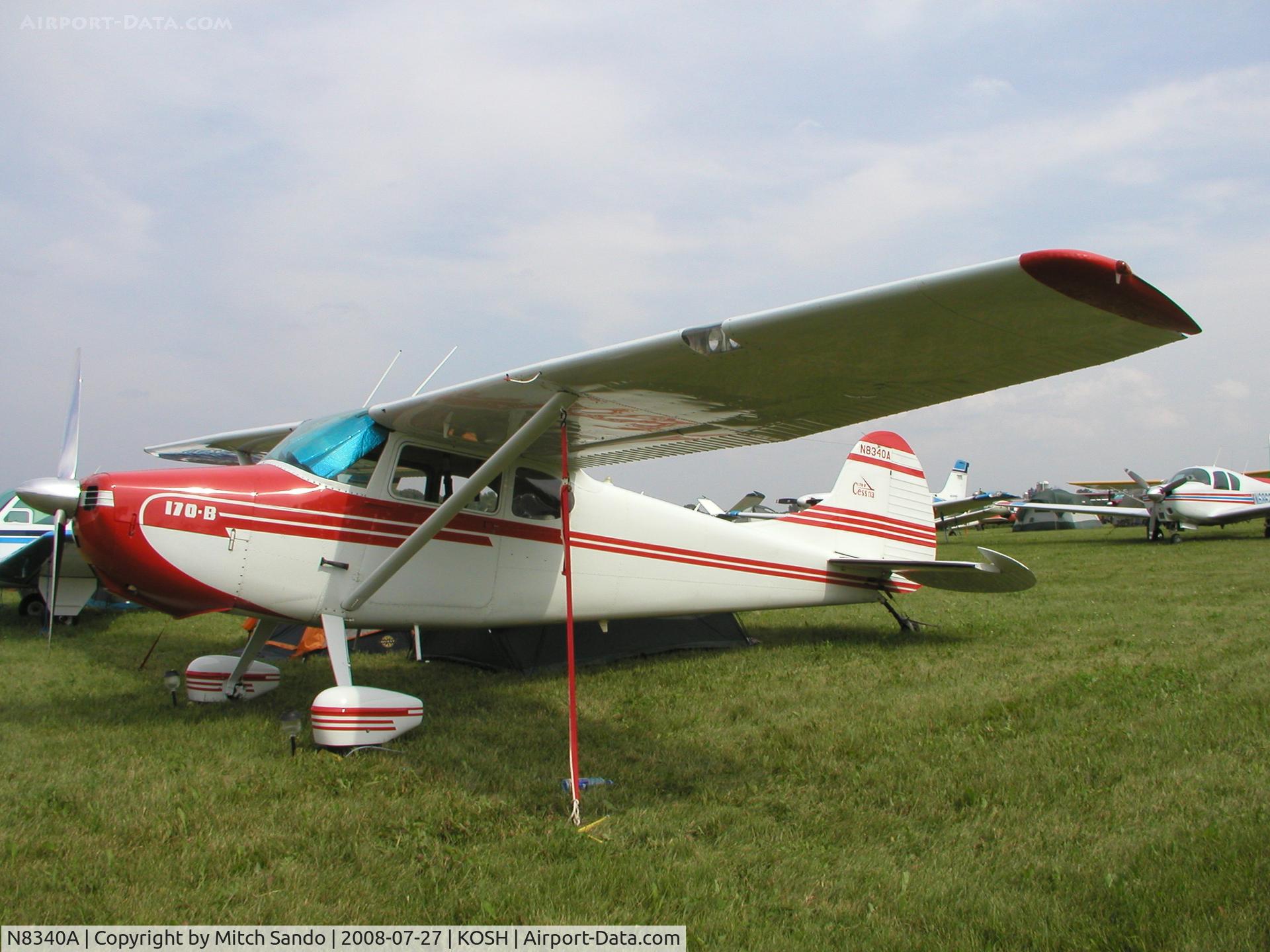 N8340A, 1952 Cessna 170B C/N 25192, EAA AirVenture 2008.