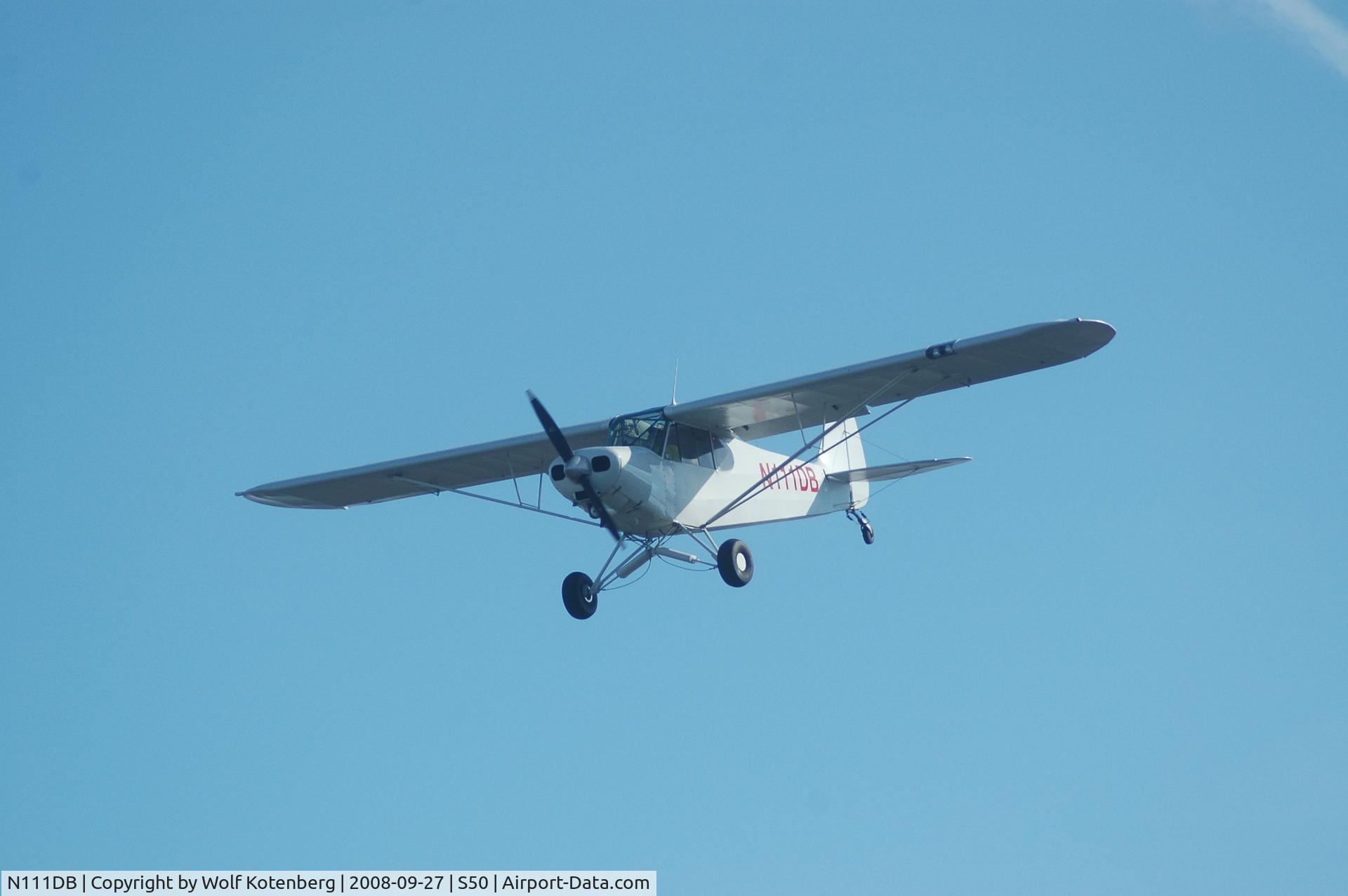 N111DB, 1953 Piper PA-18-135 Super Cub C/N 18-3682, on final